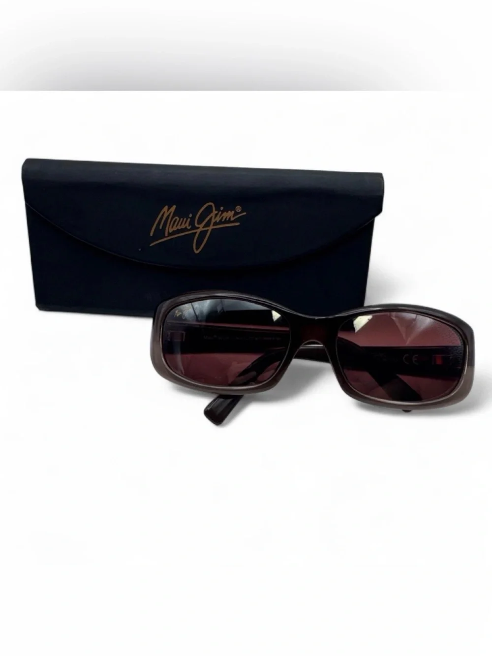 Maui Jim Brown Frame with Plum-Tinted Lenses Sunglasses